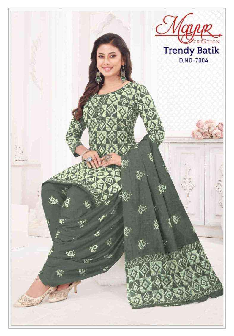 Mayur Creation Trendy Batik Vol-7 Cotton Dress Material (10 pcs Catalogue)