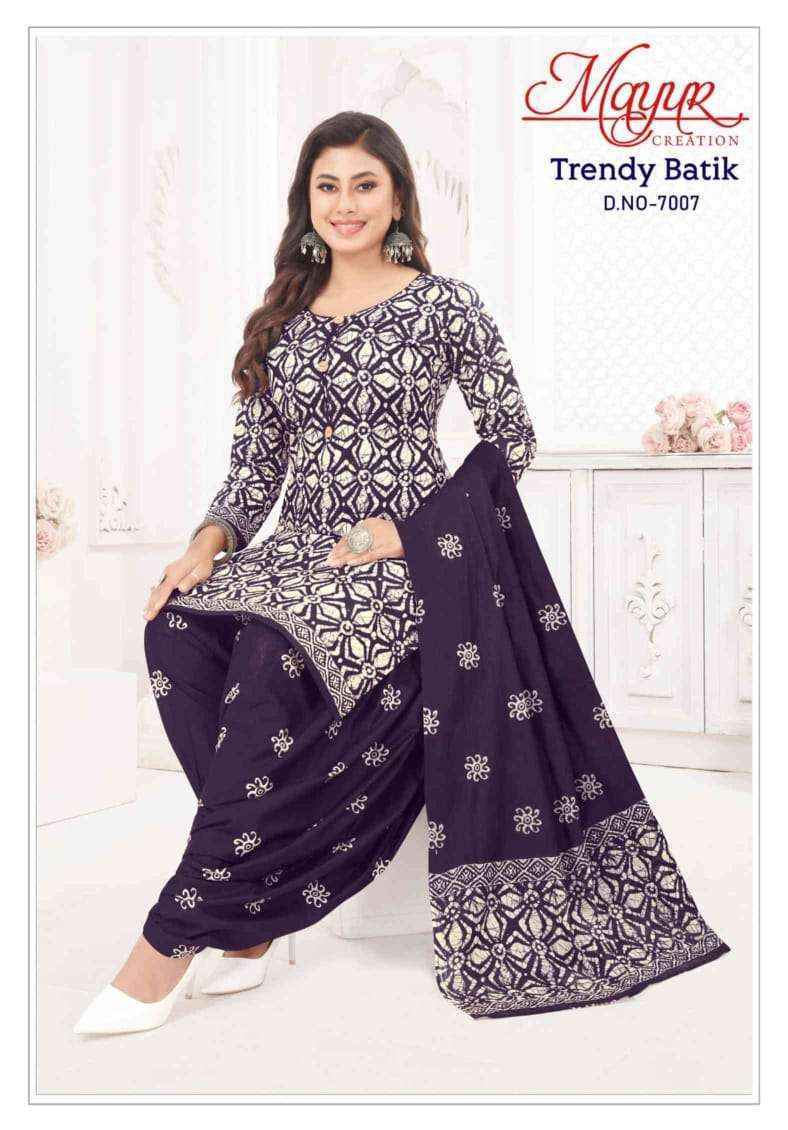 Mayur Creation Trendy Batik Vol-7 Cotton Dress Material (10 pcs Catalogue)