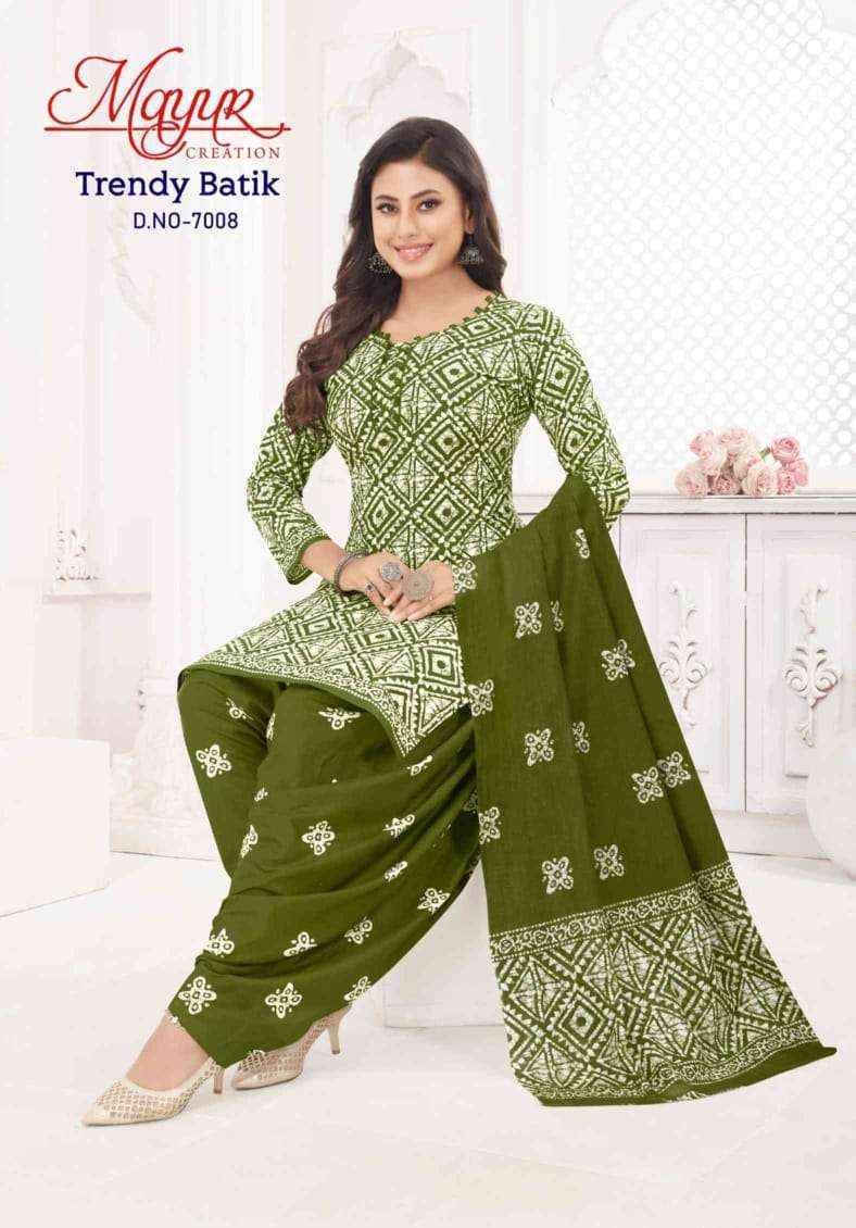 Mayur Creation Trendy Batik Vol-7 Cotton Dress Material (10 pcs Catalogue)