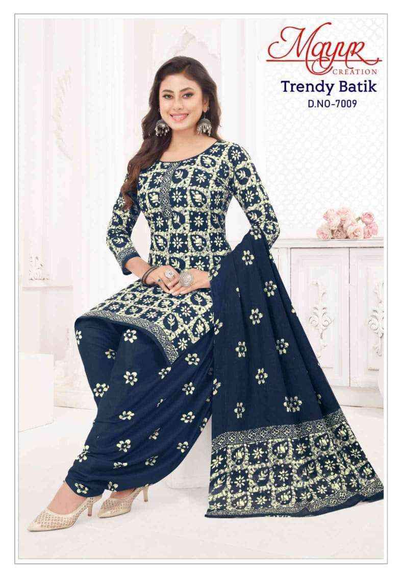 Mayur Creation Trendy Batik Vol-7 Cotton Dress Material (10 pcs Catalogue)