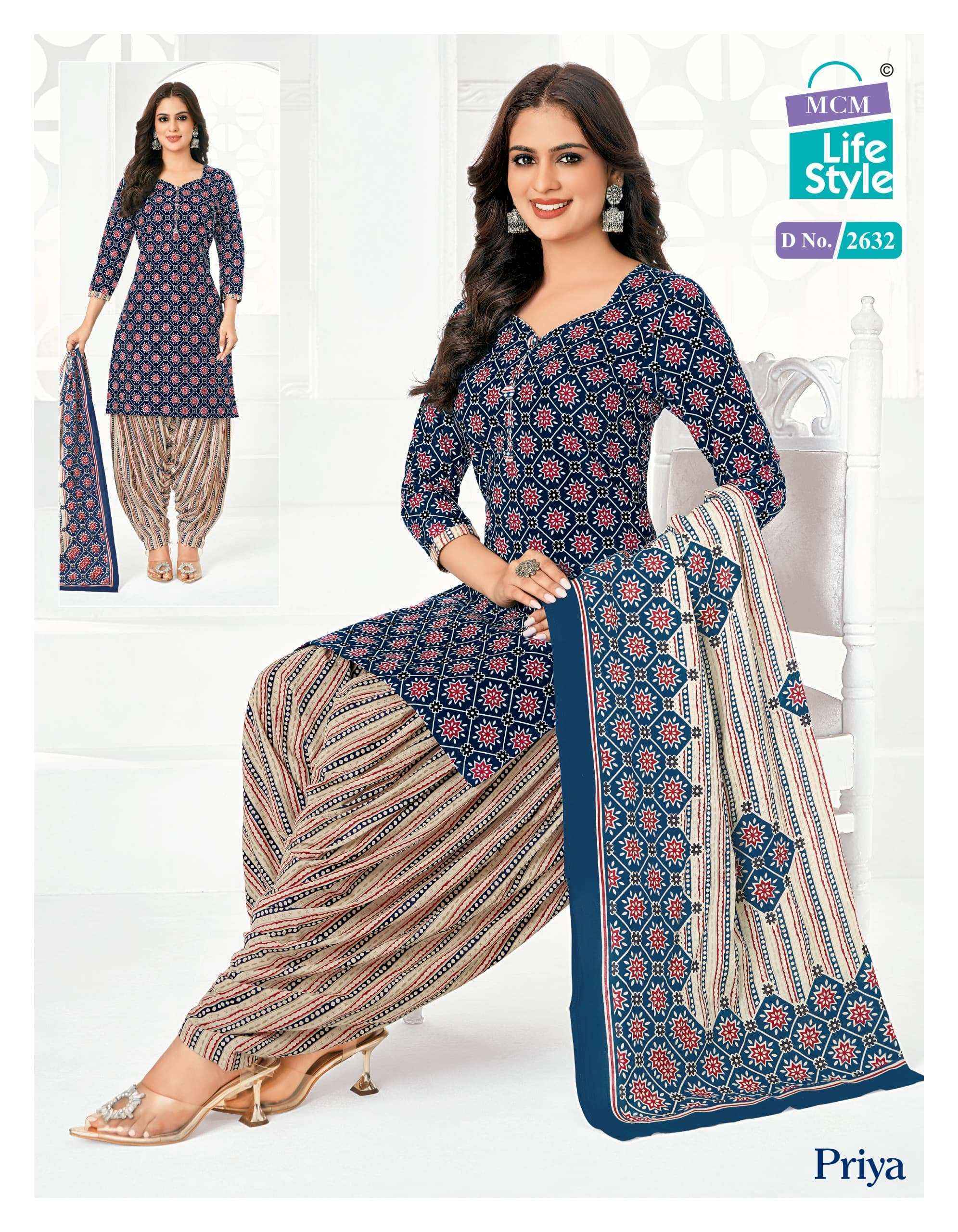 MCM Lifestyle Priya Vol 26 Cotton Dress Material 24 pcs Catalogue