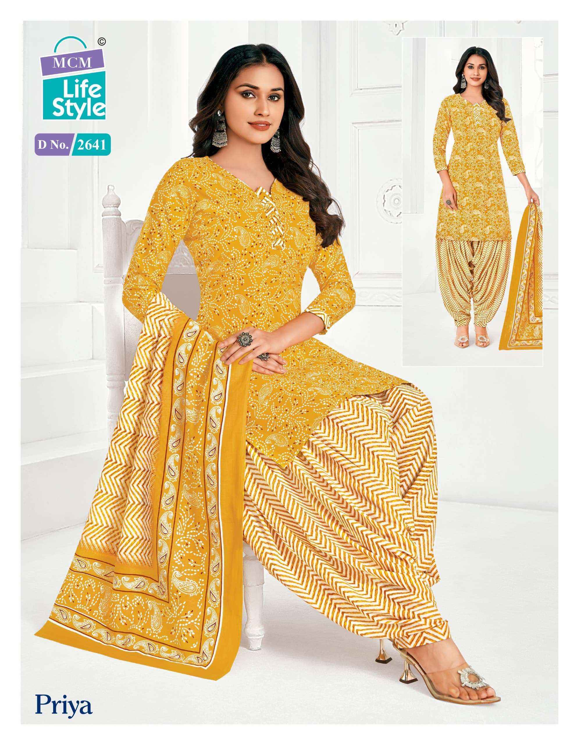 MCM Lifestyle Priya Vol 26 Cotton Dress Material 24 pcs Catalogue