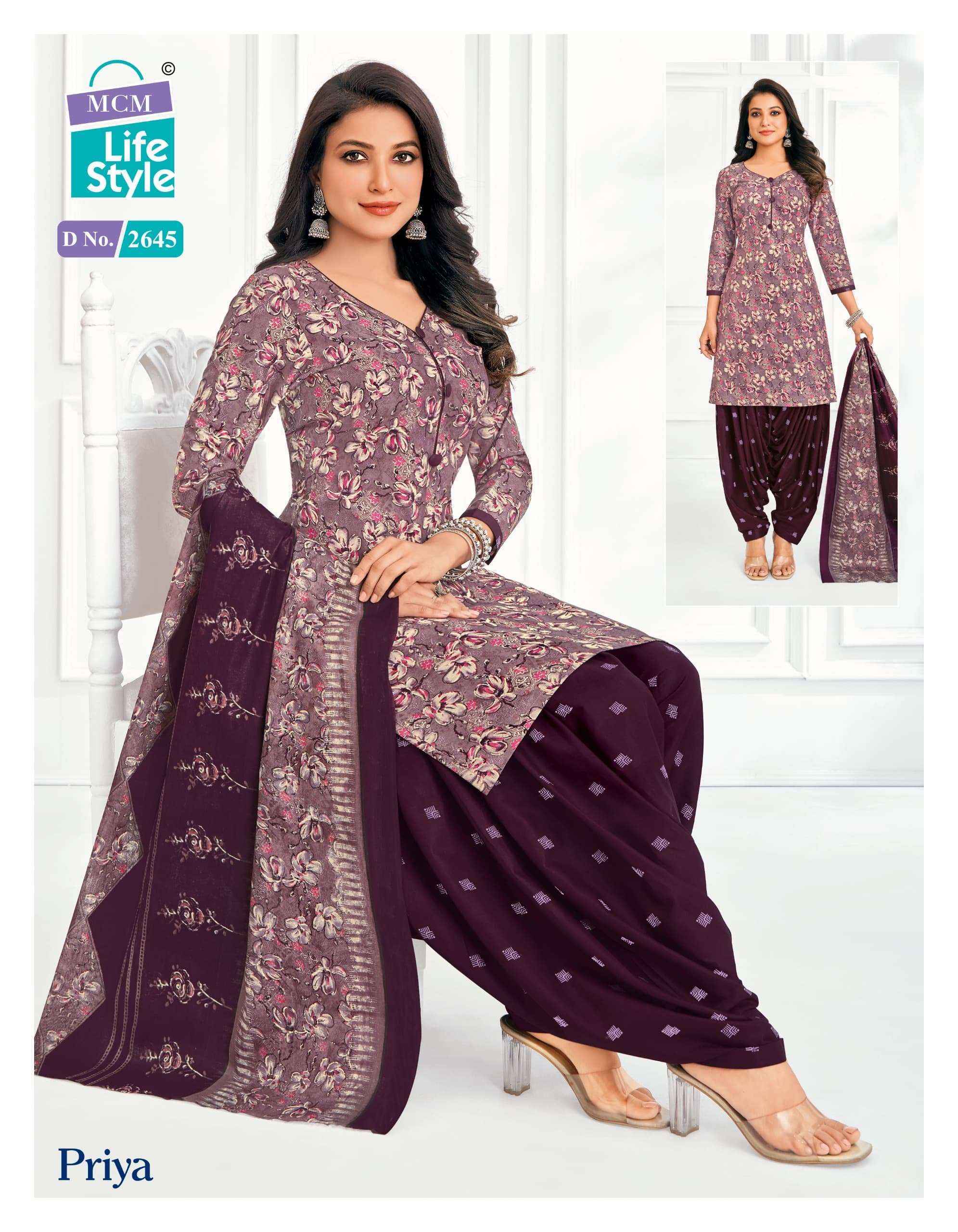MCM Lifestyle Priya Vol 26 Cotton Dress Material 24 pcs Catalogue