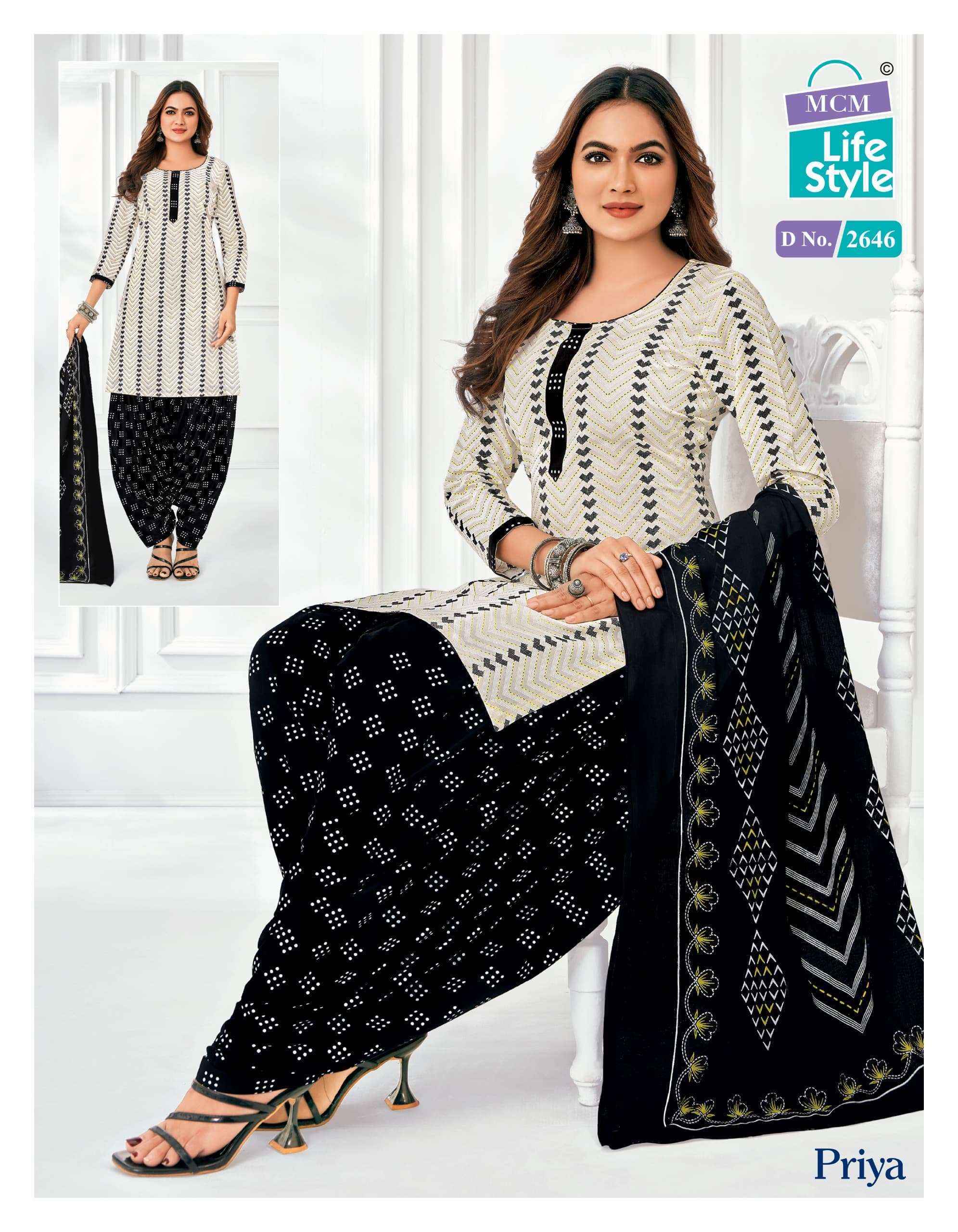 MCM Lifestyle Priya Vol 26 Cotton Dress Material 24 pcs Catalogue