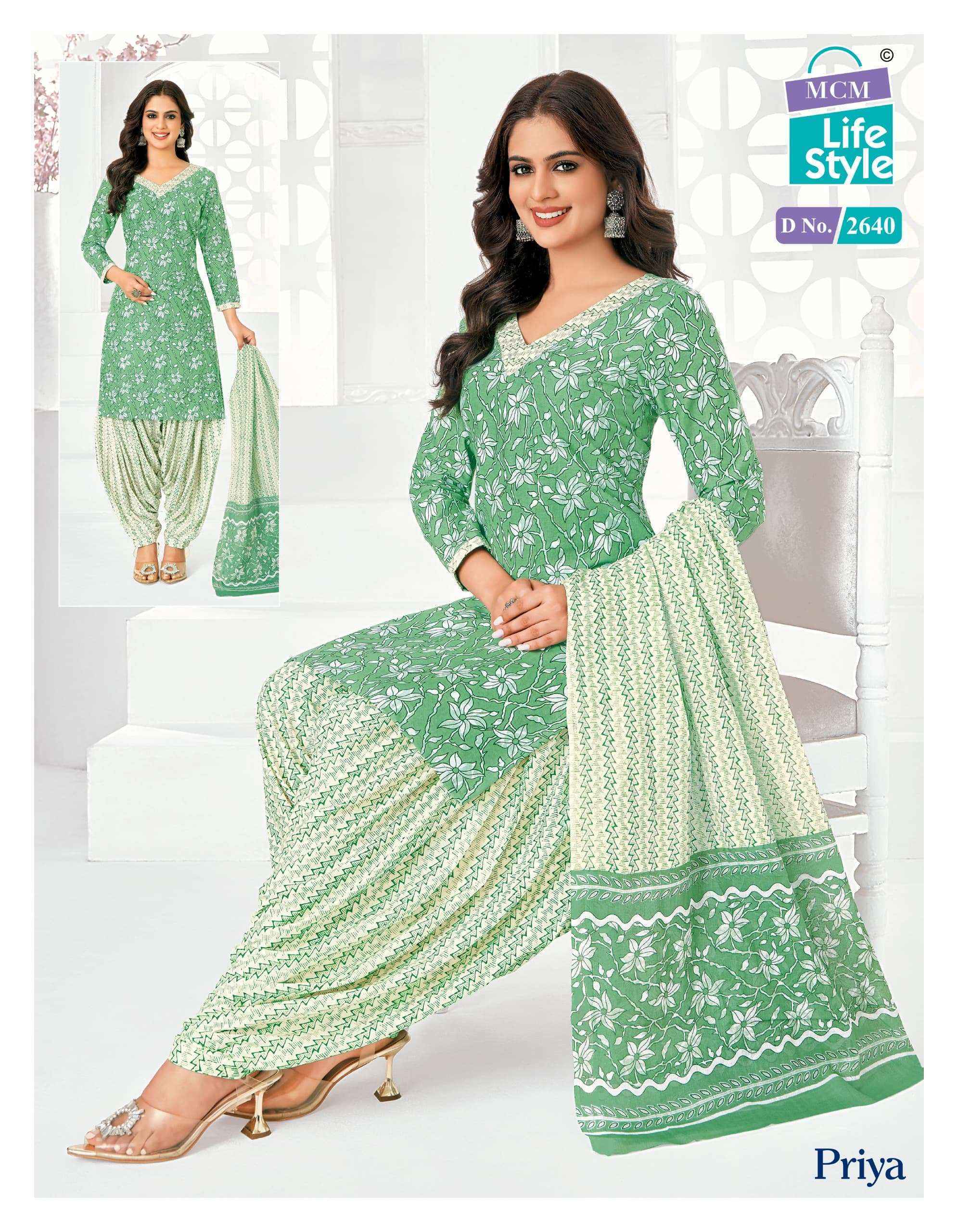 MCM Lifestyle Priya Vol 26 Cotton Dress Material 24 pcs Catalogue