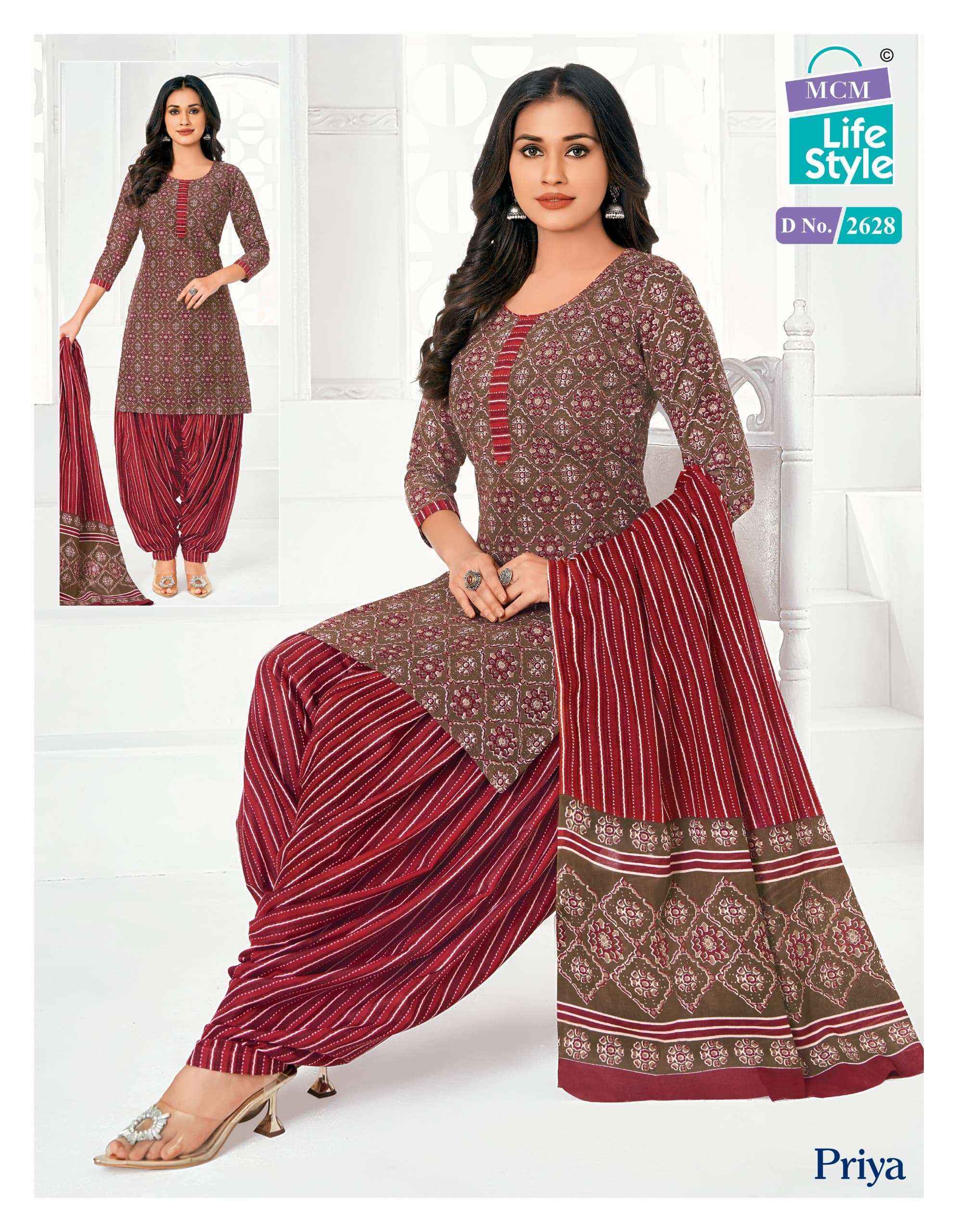 MCM Lifestyle Priya Vol 26 Cotton Dress Material 24 pcs Catalogue