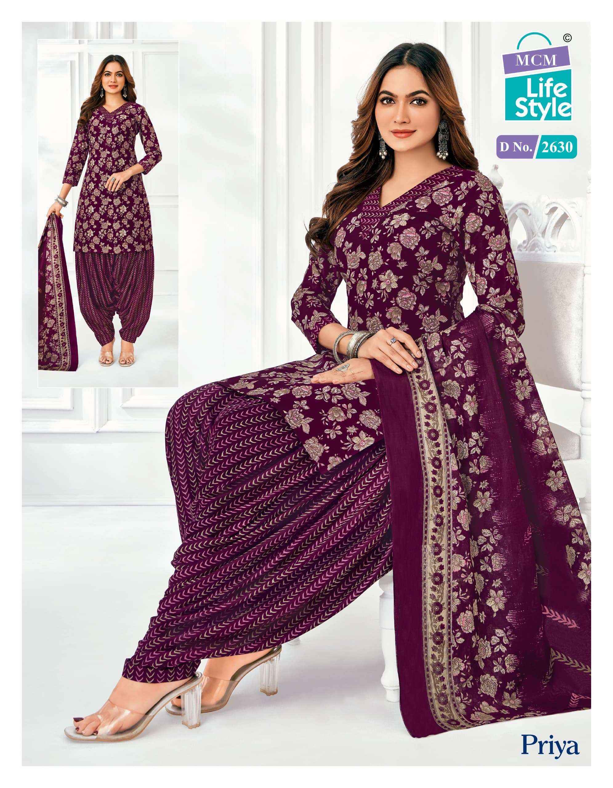 MCM Lifestyle Priya Vol 26 Readymade Cotton Dress 24 pcs Catalogue