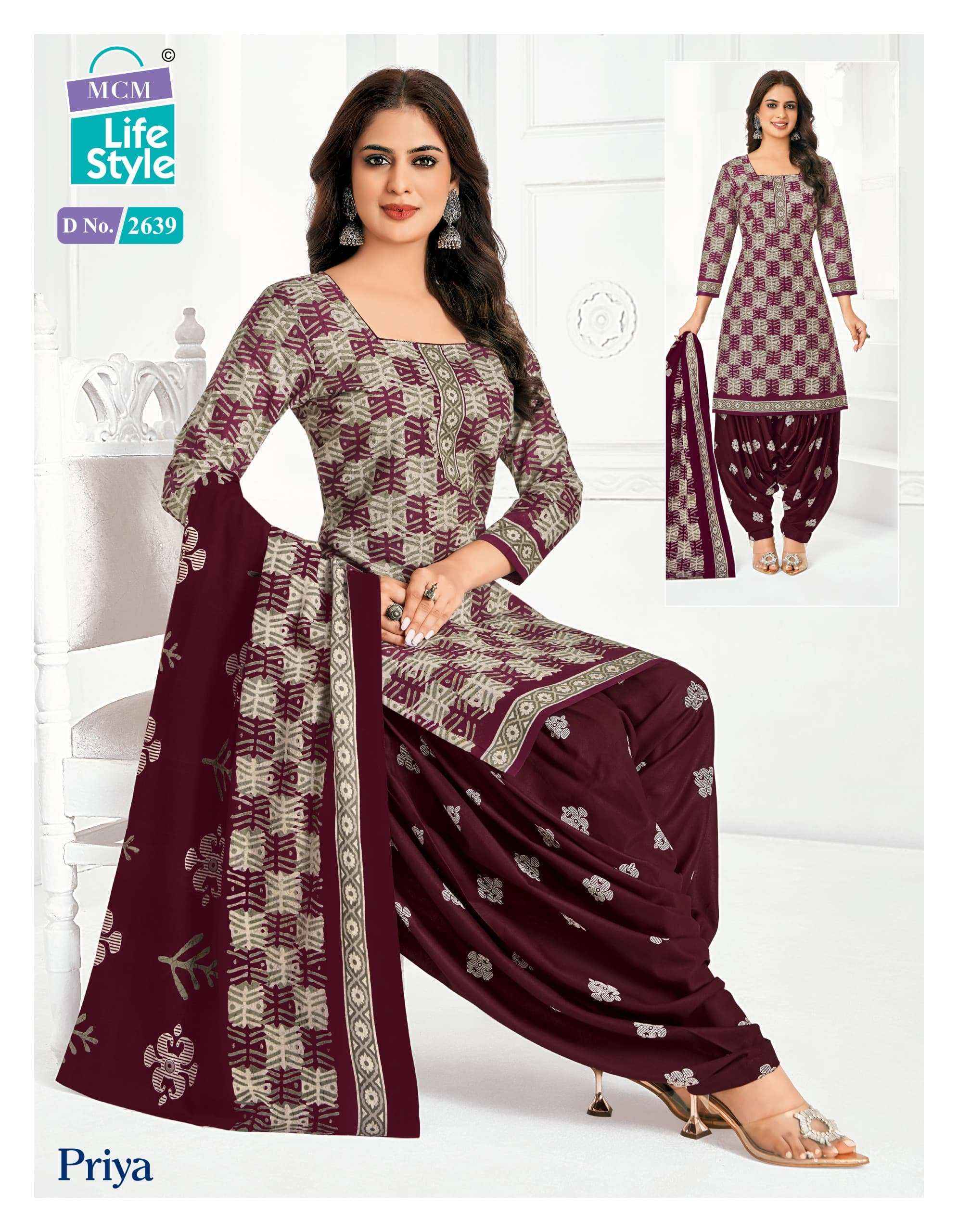 MCM Lifestyle Priya Vol 26 Readymade Cotton Dress 24 pcs Catalogue
