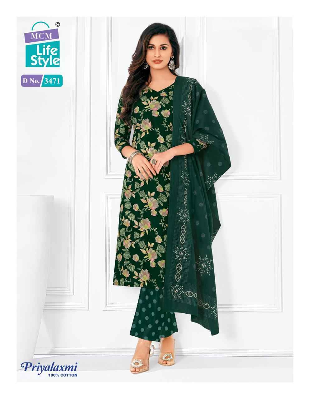 MCM Lifestyle Priyalaxmi Vol-34 Cotton Dress Material (20 pcs Catalogue)