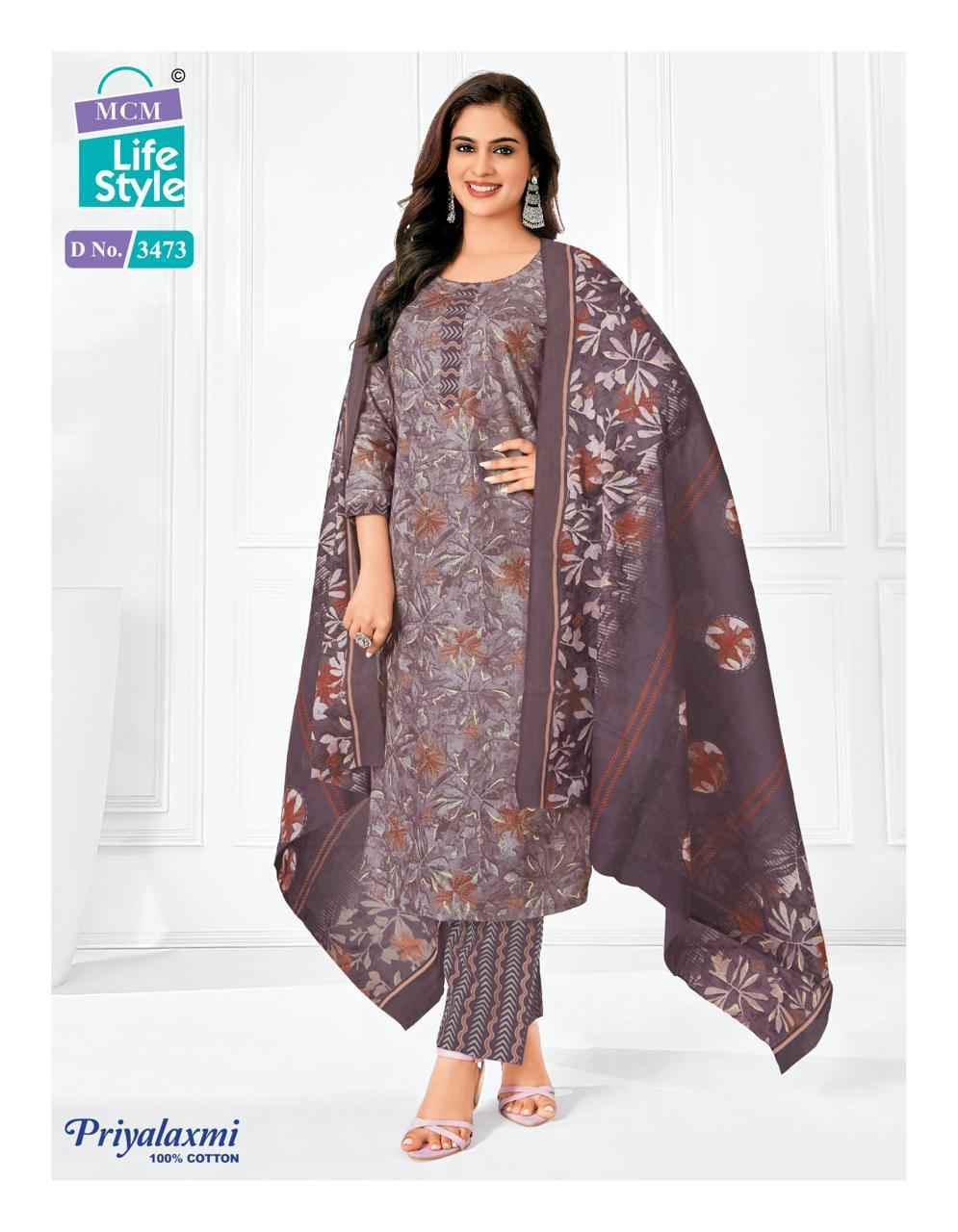 MCM Lifestyle Priyalaxmi Vol-34 Cotton Dress Material (20 pcs Catalogue)