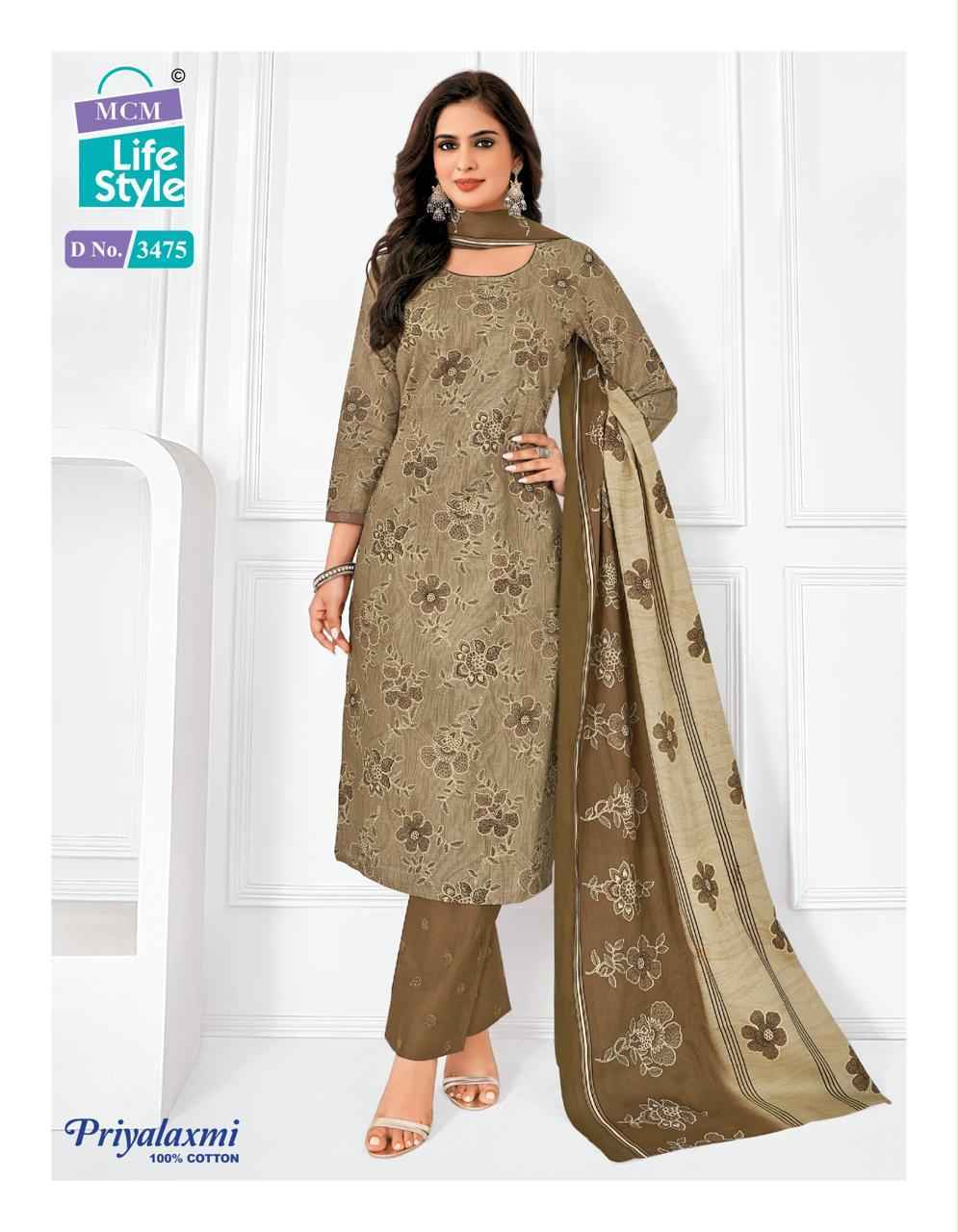 MCM Lifestyle Priyalaxmi Vol-34 Cotton Dress Material (20 pcs Catalogue)