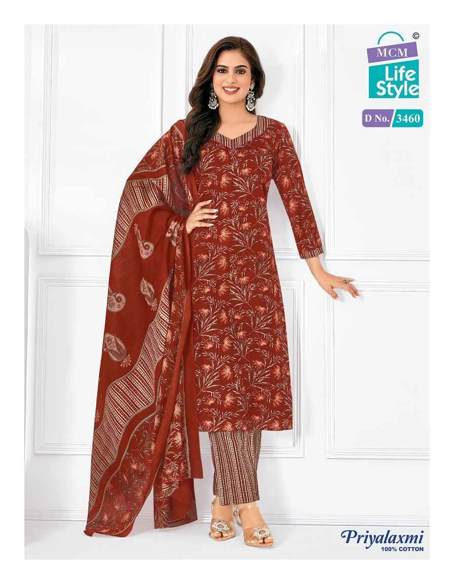 MCM Lifestyle Priyalaxmi Vol-34 Cotton Dress Material (20 pcs Catalogue)
