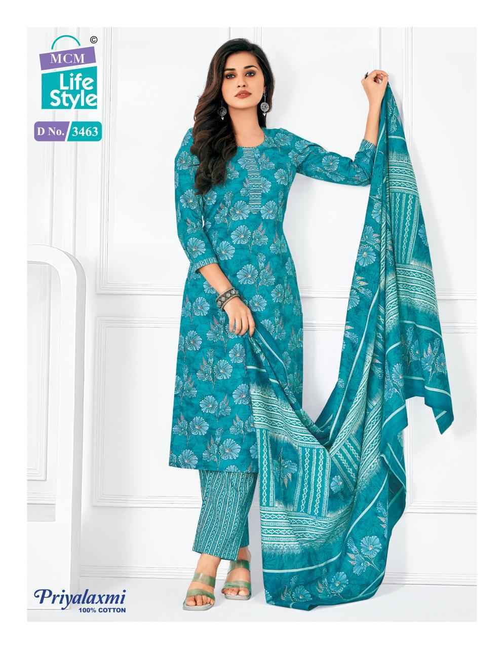 MCM Lifestyle Priyalaxmi Vol-34 Cotton Dress Material (20 pcs Catalogue)