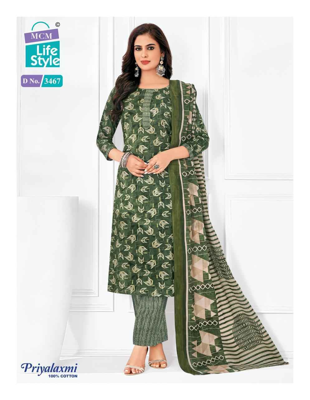 MCM Lifestyle Priyalaxmi Vol-34 Cotton Dress Material (20 pcs Catalogue)