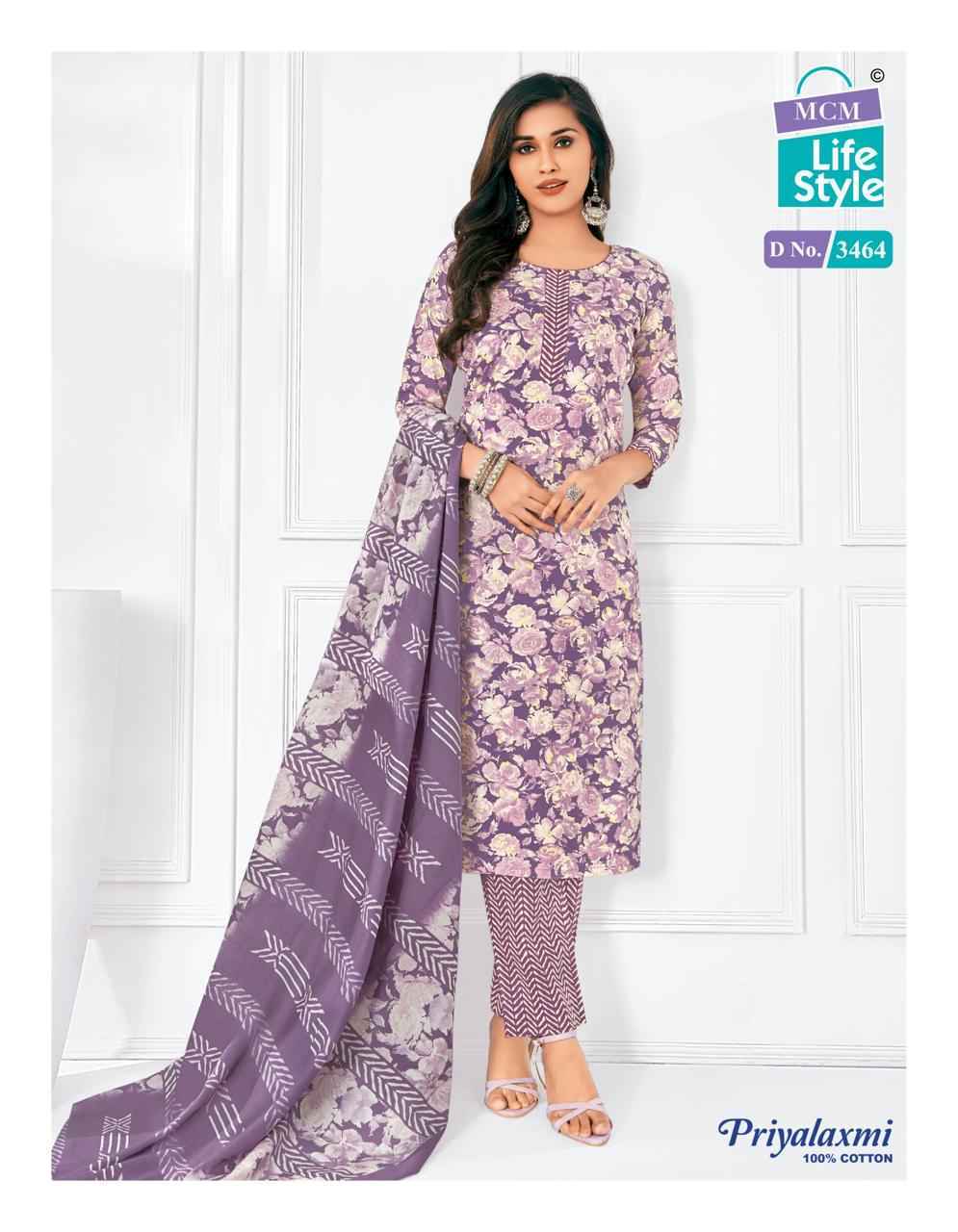 MCM Lifestyle Priyalaxmi Vol-34 Cotton Dress Material (20 pcs Catalogue)