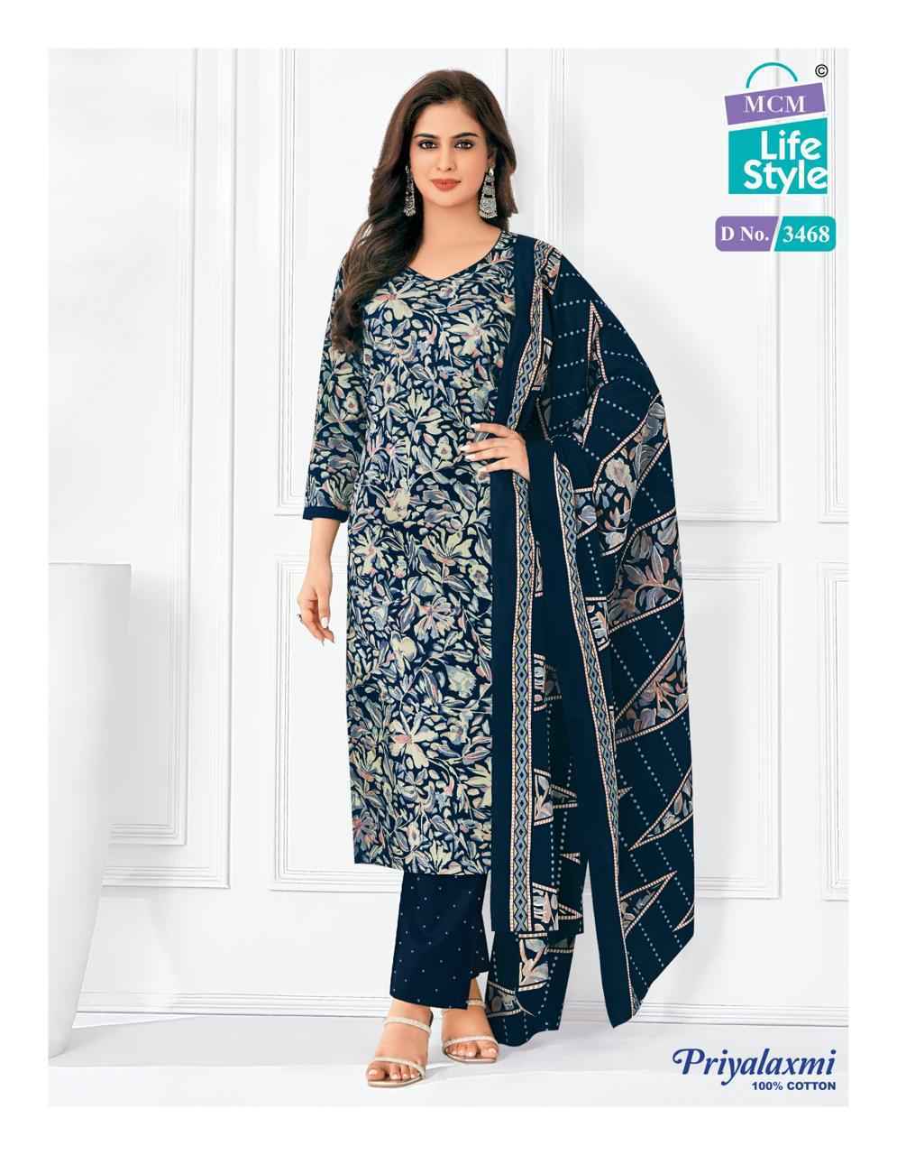 MCM Lifestyle Priyalaxmi Vol-34 Cotton Dress Material (20 pcs Catalogue)