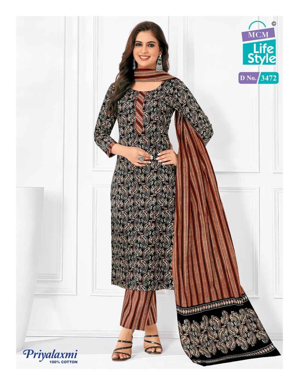 MCM Lifestyle Priyalaxmi Vol-34 Cotton Dress Material (20 pcs Catalogue)
