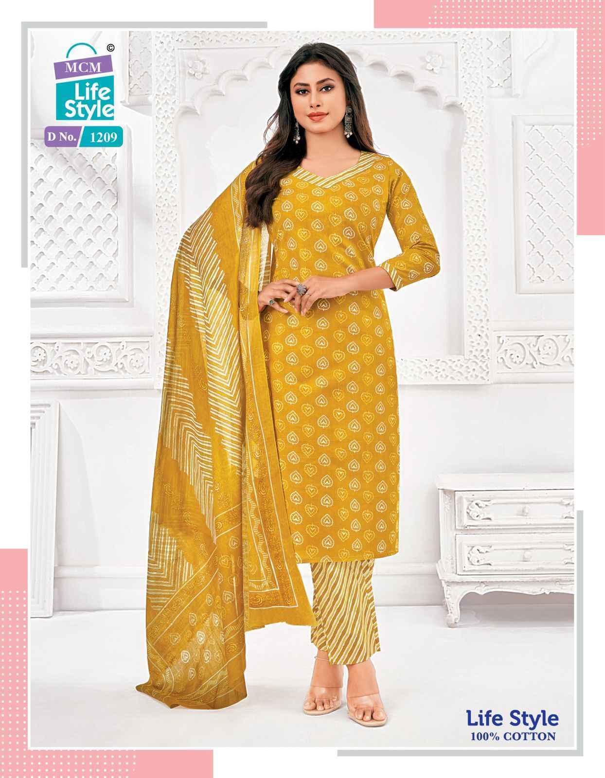 MCM Lifestyle Vol 12 Cotton Dress Material 12 pcs Catalogue