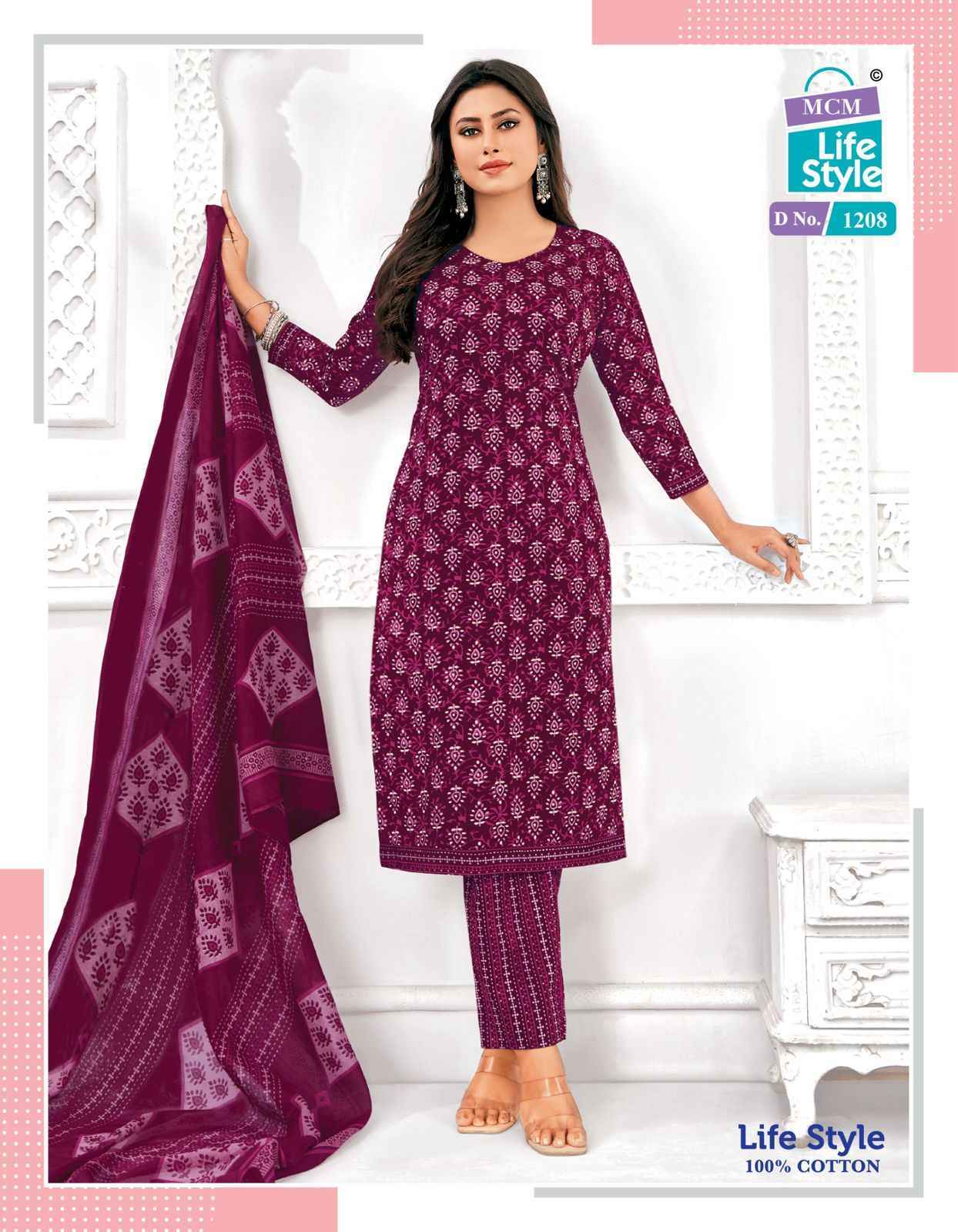 MCM Lifestyle Vol 12 Cotton Dress Material 12 pcs Catalogue