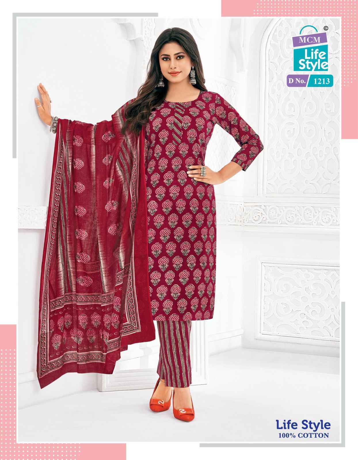 MCM Lifestyle Vol 12 Cotton Dress Material 12 pcs Catalogue