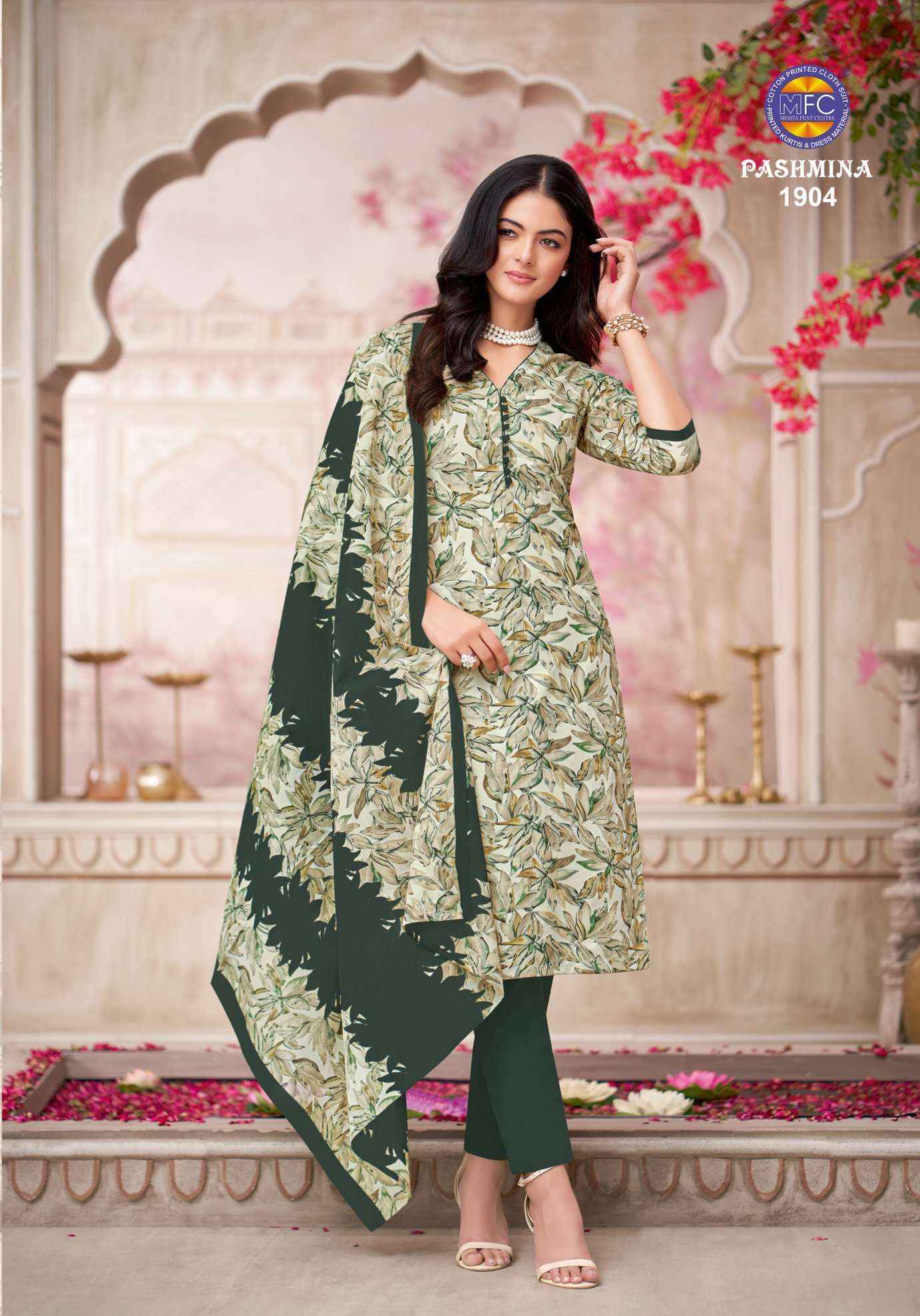 MFC Pashmina Vol 19 Cotton Dress Material 12 pcs Catalogue