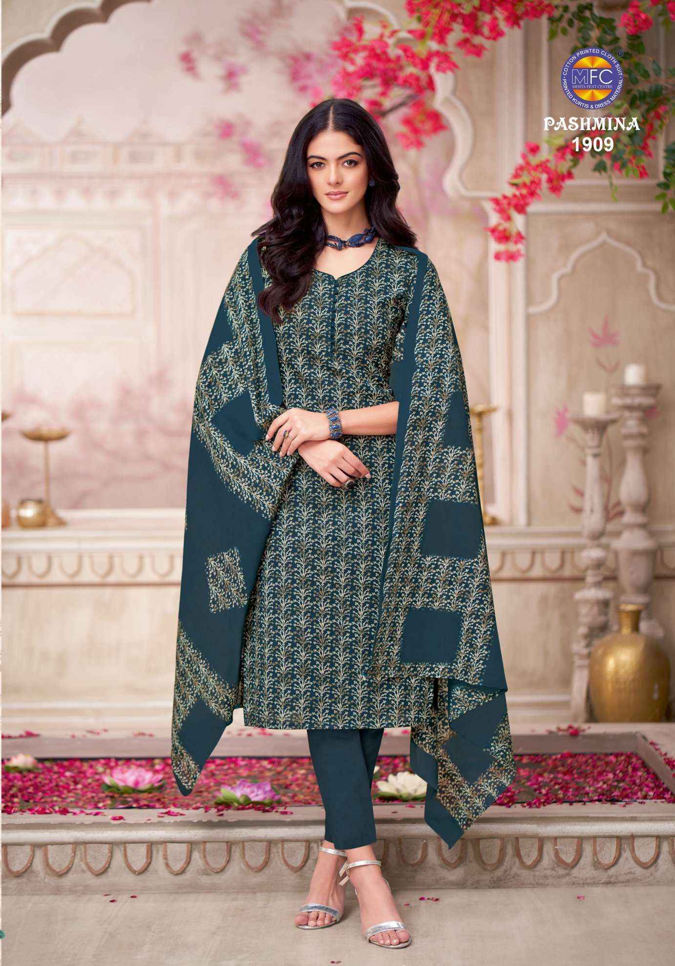 MFC Pashmina Vol 19 Cotton Dress Material 12 pcs Catalogue