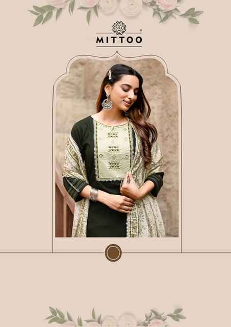 Mittoo Chand Viscouse Rayon Readymade Suit (6 pcs Catalogue)
