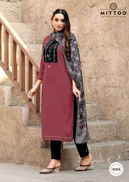Mittoo Chand Viscouse Rayon Readymade Suit (6 pcs Catalogue)