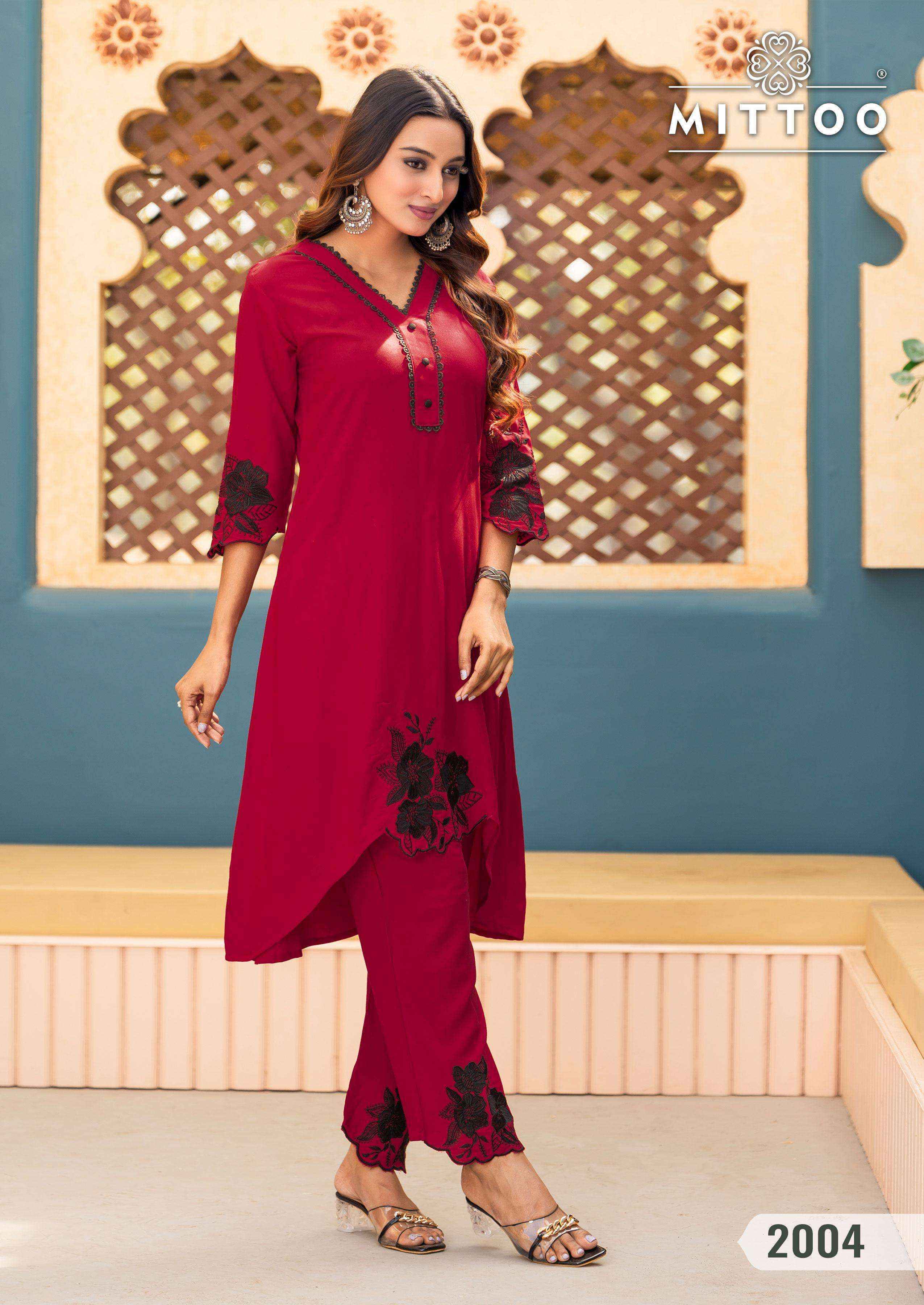 Mittoo Shikha Rayon Co Ord Set (6 pcs Catalogue)