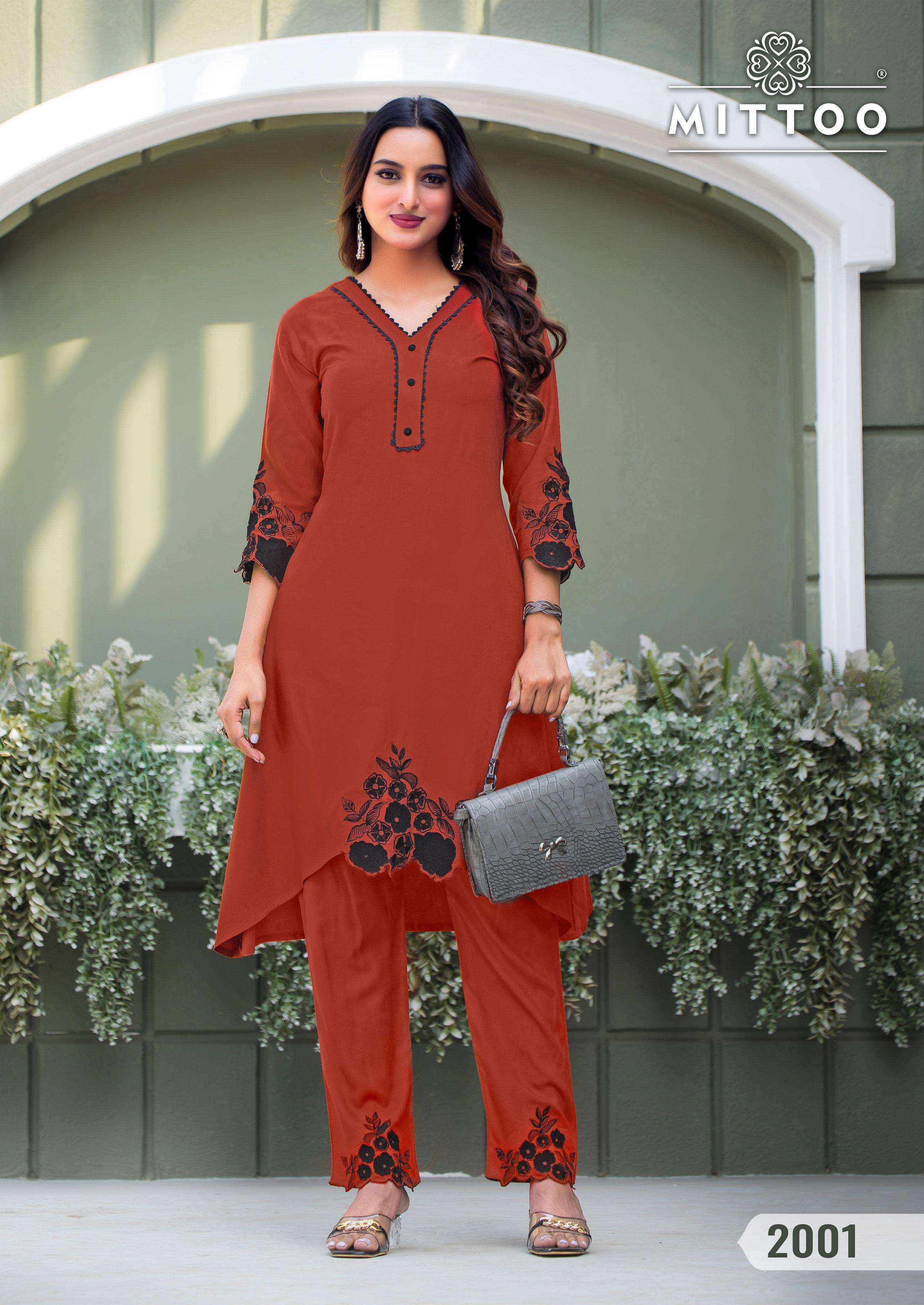Mittoo Shikha Rayon Co Ord Set 6 pcs Catalogue