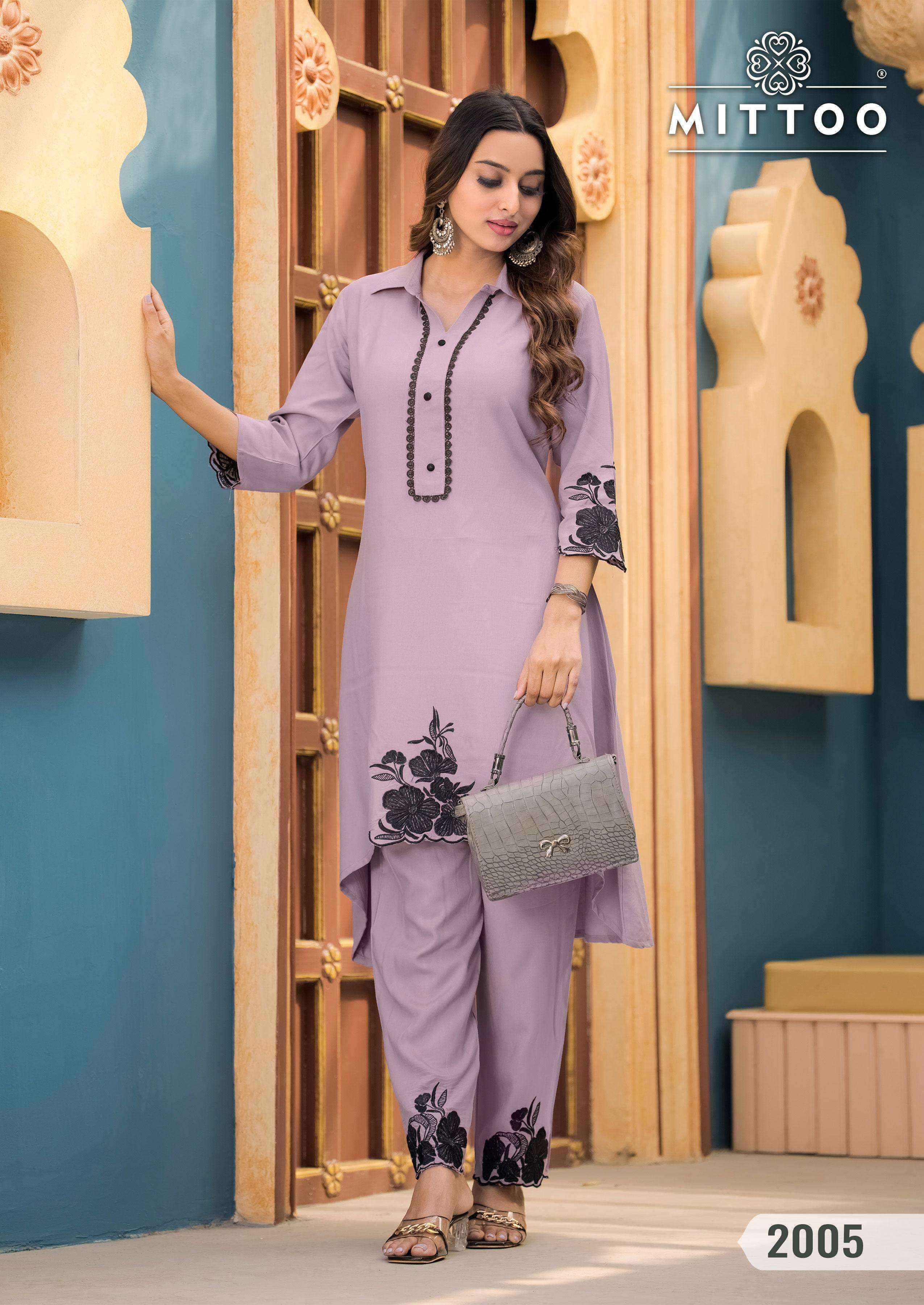 Mittoo Shikha Rayon Co Ord Set 6 pcs Catalogue