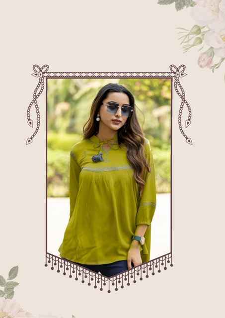 Mittoo Victoria Vol-9 Short Rayon Kurti (6 pcs Catalogue)
