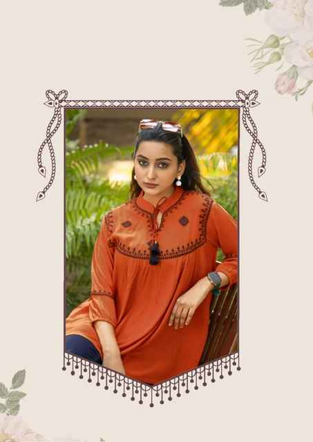 Mittoo Victoria Vol-9 Short Rayon Kurti (6 pcs Catalogue)