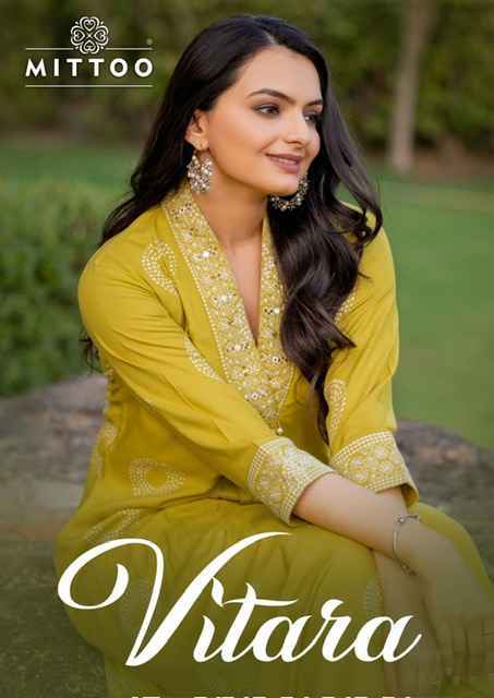 Mittoo Vitara Rayon Kurti With Bottom 5 pcs Catalogue