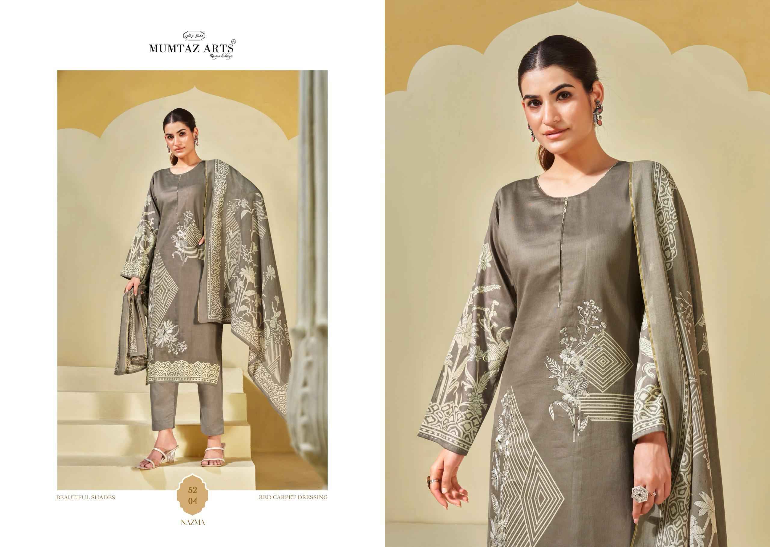 Mumtaz Arts Nazma Viscouse dress Material (6 pcs Catalogue)