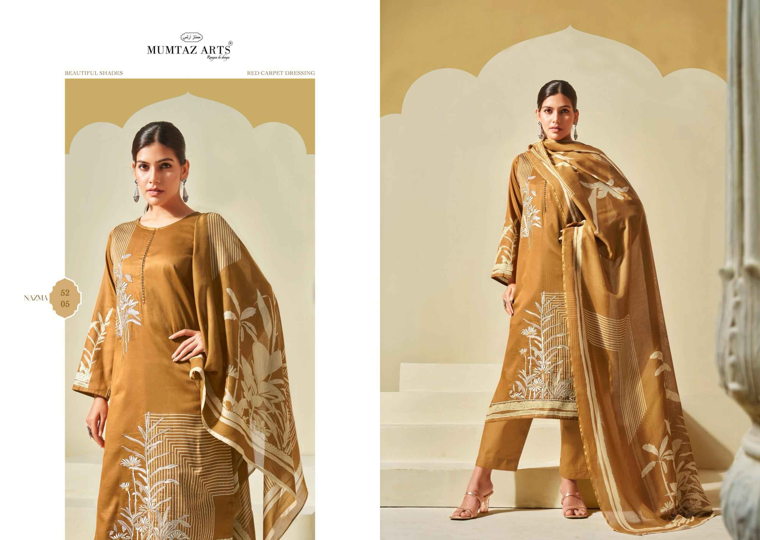 Mumtaz Arts Nazma Viscouse dress Material (6 pcs Catalogue)