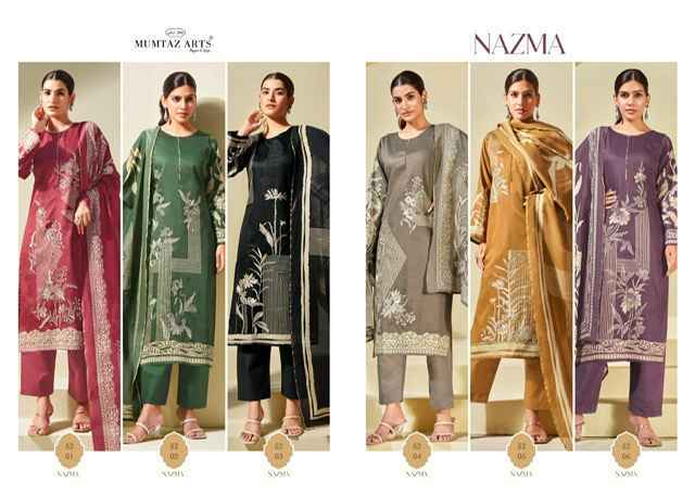 Mumtaz Arts Nazma Viscouse dress Material (6 pcs Catalogue)