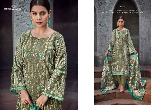 Mumtaz Arts Nimrit Jam Satin Dress Material (6 pcs Catalogue)