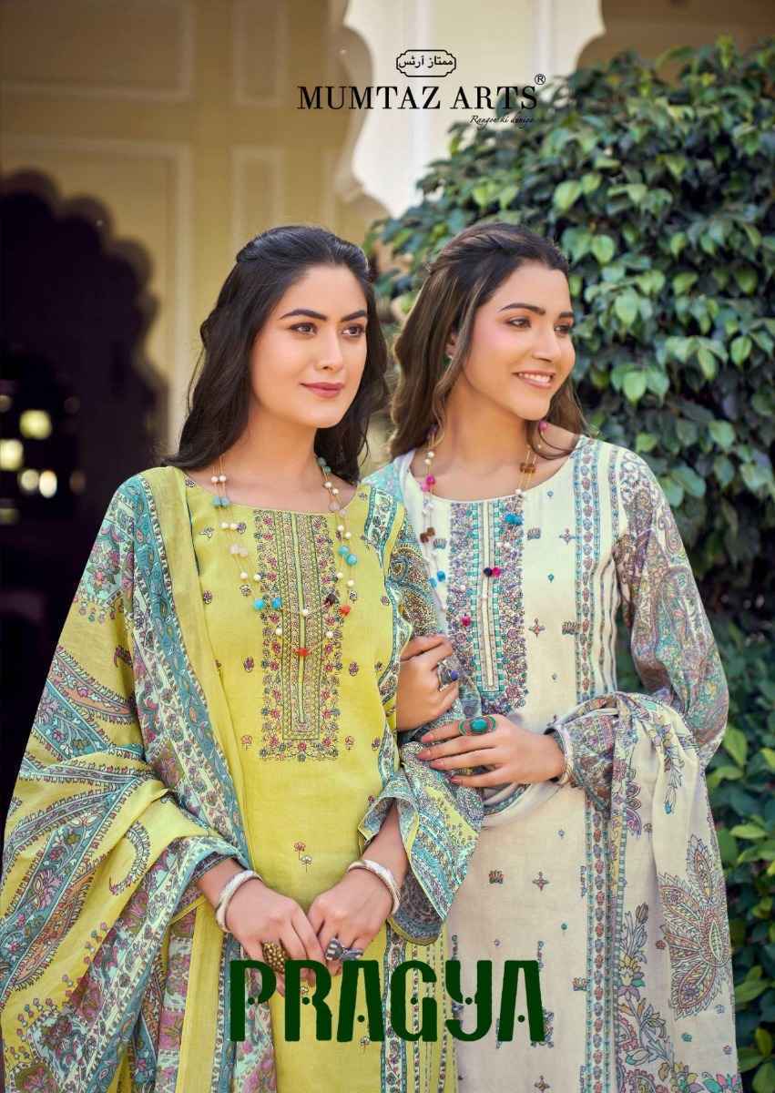 Mumtaz Arts Pragya Jam Satin Dress Material 6 pcs Catalogue