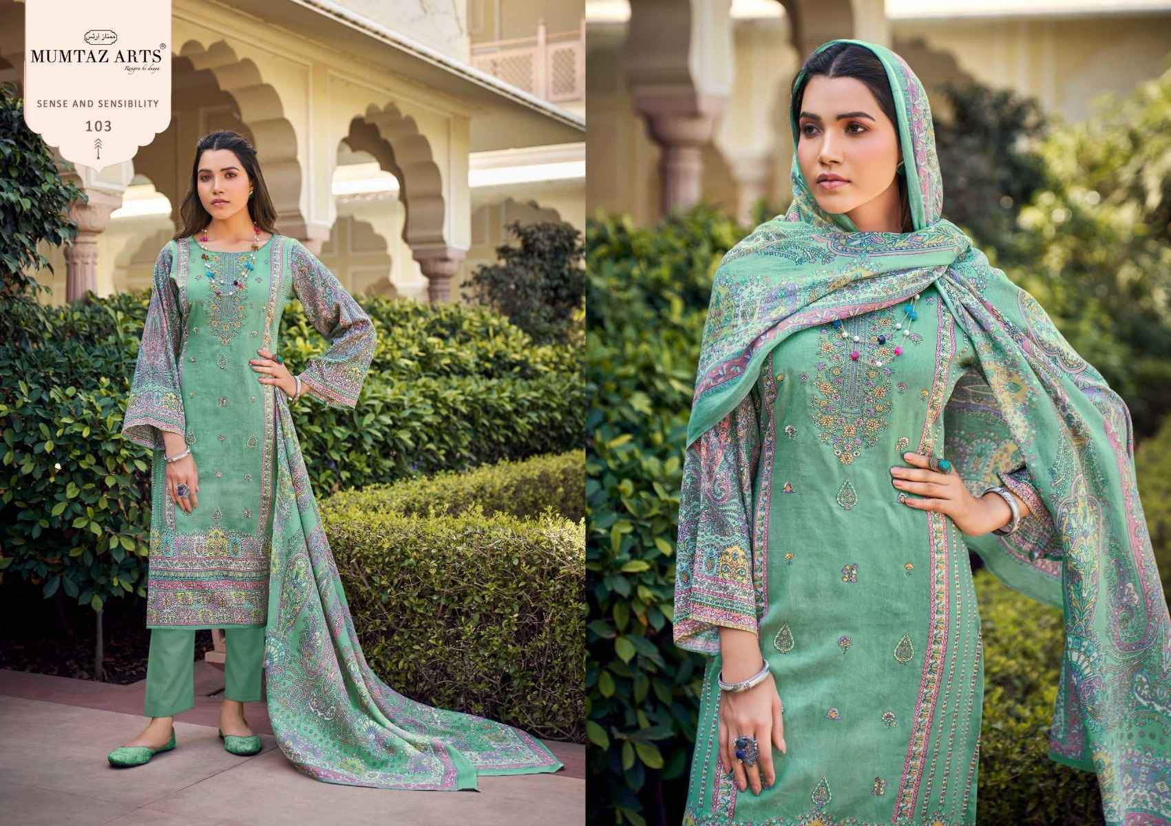 Mumtaz Arts Pragya Jam Satin Dress Material 6 pcs Catalogue