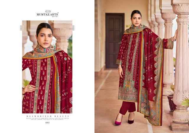 Mumtaz Arts Safarnama Viscouse Musline Dress Material (4 pcs catalogue)
