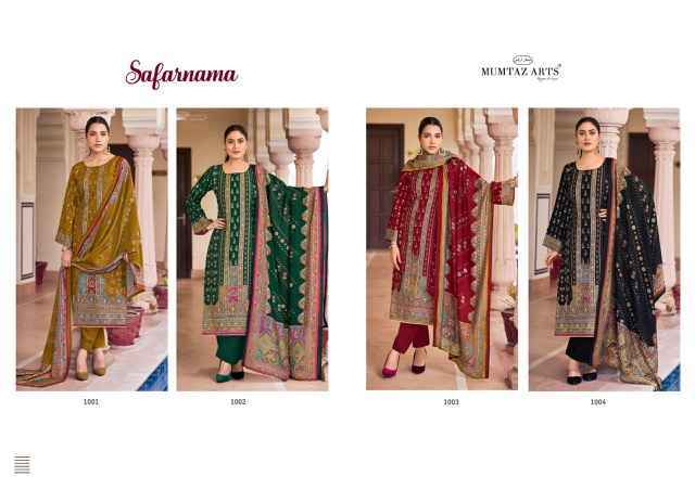 Mumtaz Arts Safarnama Viscouse Musline Dress Material (4 pcs catalogue)