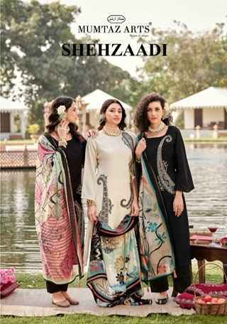 Mumtaz Arts Shehzaadi Viscouse Musline Dress Material (6 pcs Catalogue)