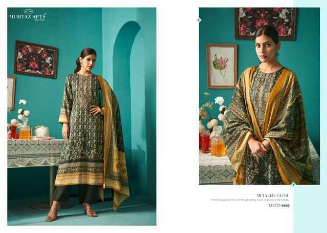 Mumtaz Arts Tareef Jam Satin Dress Material 6 pcs Catalogue