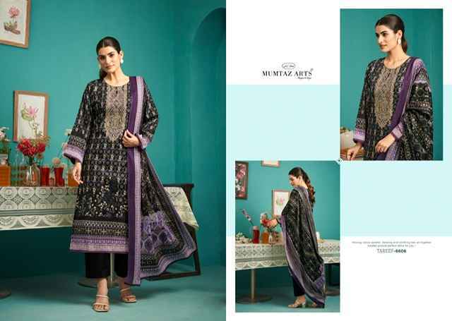 Mumtaz Arts Tareef Jam Satin Dress Material 6 pcs Catalogue