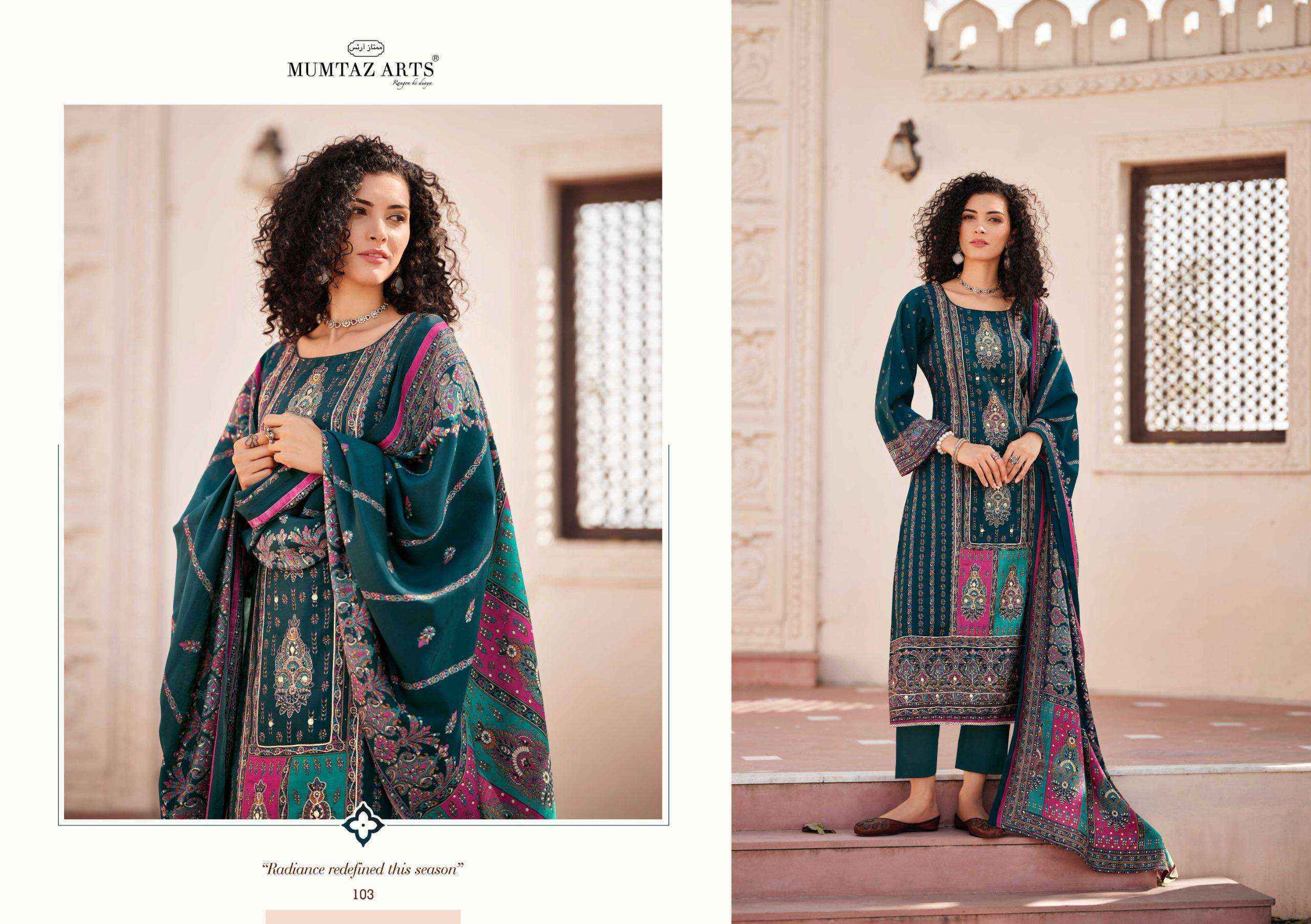 Mumtaz Arts Tasveer Viscose Muslin Dress Material (4 pcs Catalogue)