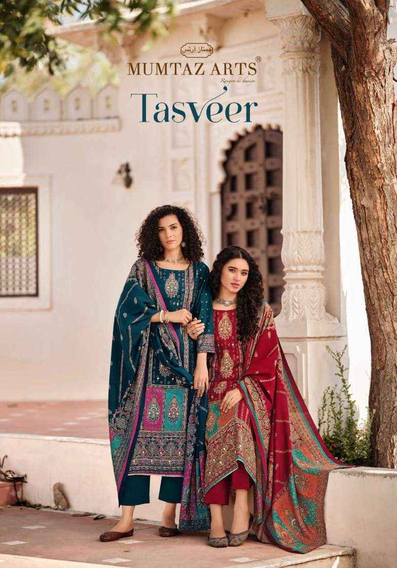 Mumtaz Arts Tasveer Viscose Muslin Dress Material (4 pcs Catalogue)