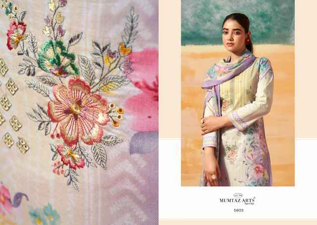 Mumtaz Arts Vintage Pastel Camric Dress Material 6 pcs Catalogue