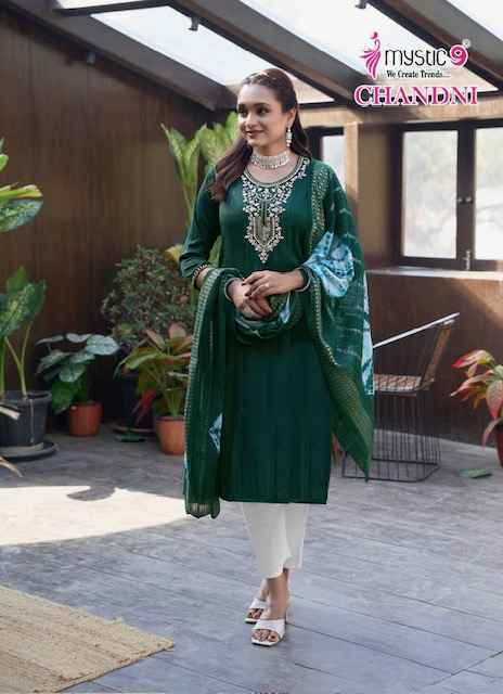 Mystic 9 Chandani Vol-1 Rayon Readymade Suit (8 pcs Catalogue)
