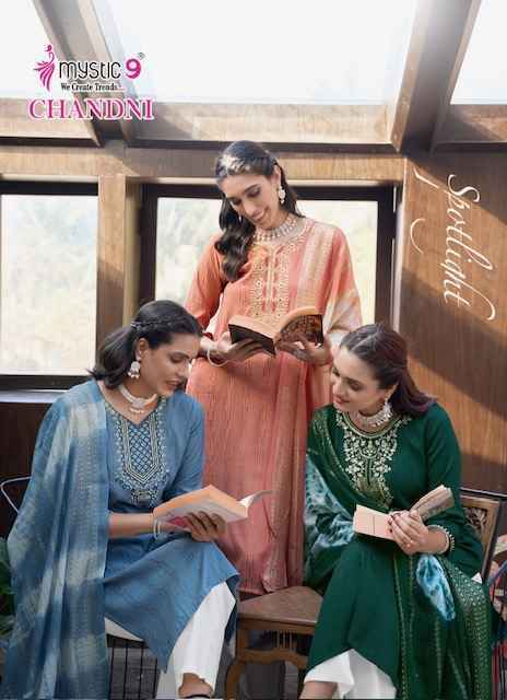 Mystic 9 Chandani Vol-1 Rayon Readymade Suit (8 pcs Catalogue)